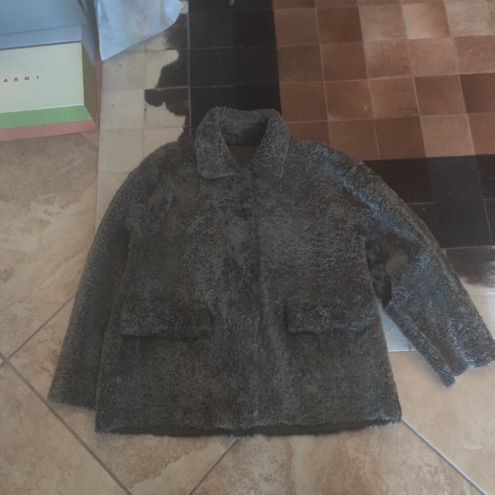 DESA Reversible Shearling jacket size M New oversized fit $1378